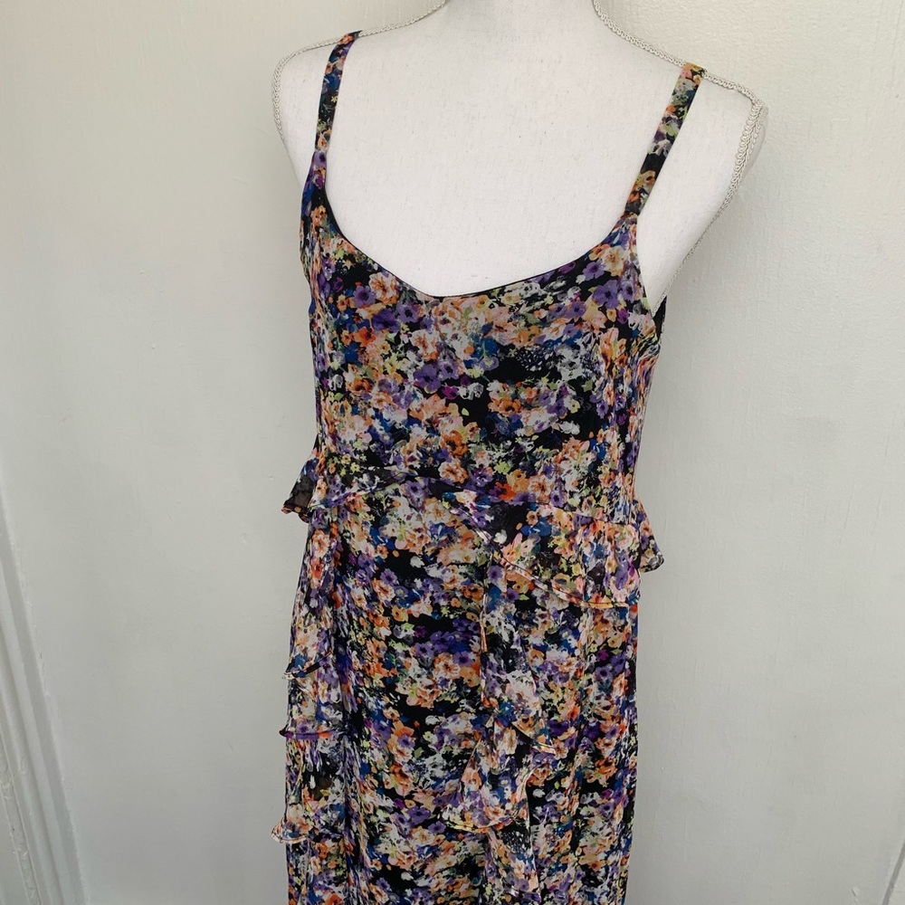 •Spenser Jeremy• Floral Tiered Ruffle Maxi Dress